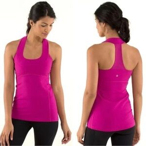 Lululemon | Scoop Neck Tank *Luon in Raspberry Pink Size 4